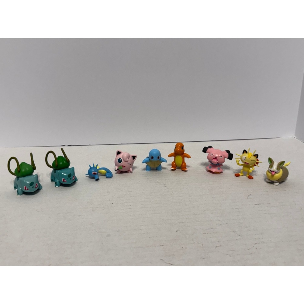Pokemon Action Figures Lot Jazwares and Wicked Cool Toys 1.5" 9 pieces